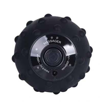 Image of LTLCLZ 4Speed Massage Ball Trigger Point Sport Electric Fascia Muscle Relaxation Massager Fitness Yoga Exercise Recovery,Black