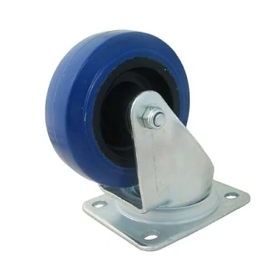 Image of Penn Elcom 80mm / 3 Inch Swivel Castor with Blue Wheel W0990/80