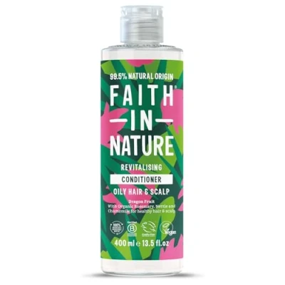 Image of Faith In Nature Natural Dragon Fruit Conditioner, Revitalising for Oily Hair &amp; Scalp, Vegan Cruelty Free, No SLS, Silicones or Parabens, 400ml