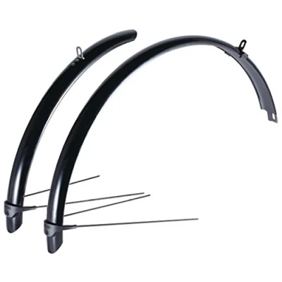 Image of Bbb Cycling Bicycle CityGuard Bike Fender Set Mudguard Front and Rear MTB Urban Kids Road Ebike Mud Guard Fenderset 28 Inch BFD 40, Black, 28&quot;