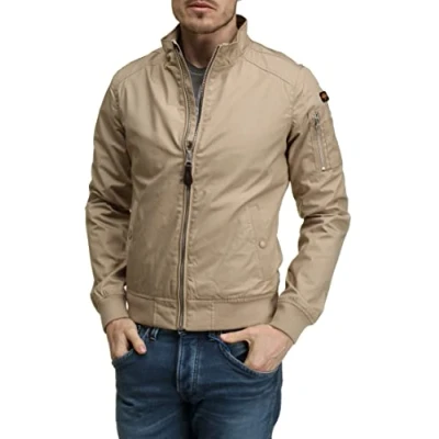 Image of Schott NYC Men&#039;s Kenny Jacket, Lt.Beige, M