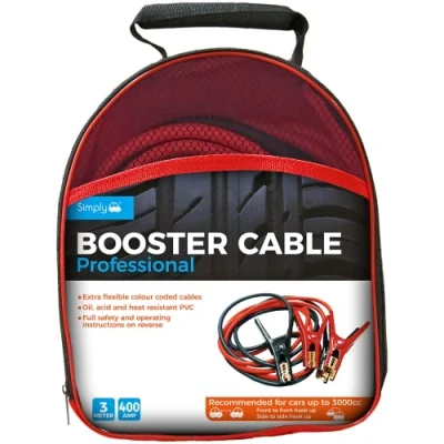 Image of Simply SP400 Professional Jump Booster Cable, 3M, 400AMP, 3 Metre