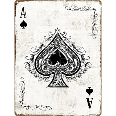 Image of Grindstore Ace Of Spades Tin Sign