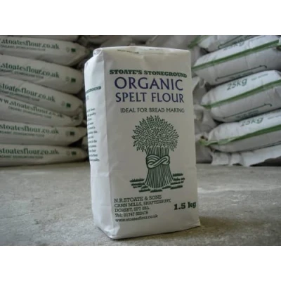 Image of Stoates Stoneground Organic Spelt Bread Making Flour (1.5kg)