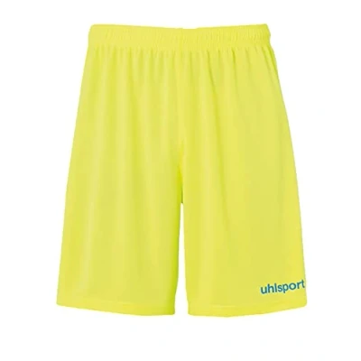 Image of uhlsport Center Basic Shorts Children&#039;s Fluo Yellow/Radar Blue, 128