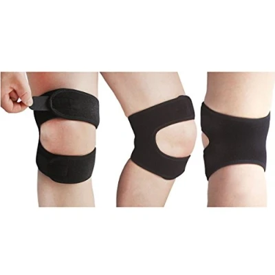 Image of LTG PRO Neoprene Knee Patella Support Brace Strap Sport Injury Arthritis Tendon (Black)