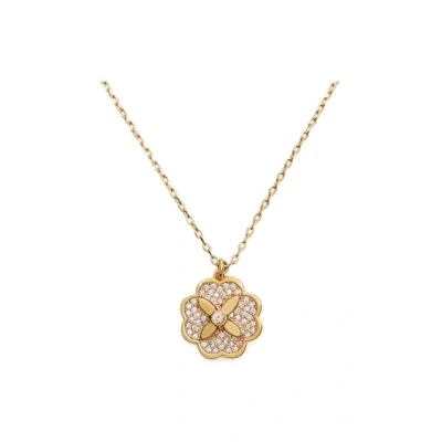 Image of Kate Spade New York Heritage Bloom Mini Pendant, Clear/Gold