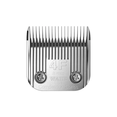 Image of Wahl Competition Blade, Number 4F, Full Tooth, Blade Set Animal Clipper, 8mm, Replacement Blades, Spare Clipper Pet Spares, Stainless Steel, Rust Resistant, Precise Cutting