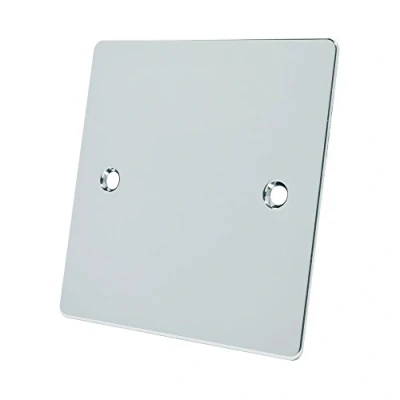 Image of Alliance Electrical FPC1GBP Polished Chrome Flat Single Blanking Plate 1 Gang, 240 V