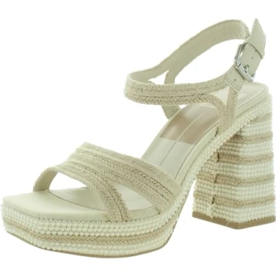 Image of Dolce Vita Women&#039;s Anira Pearl Heeled Sandal, Ivory Pearls, 5.5 UK
