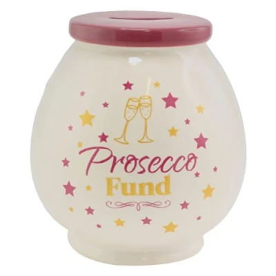 Image of Leonardo Collection Prosecco Money Pot, Pink, 13 x 15 cm