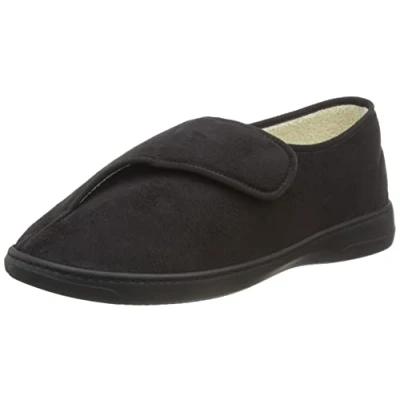 Image of PodoWell Unisex Amiral Slipper, Black, 5 UK Wide