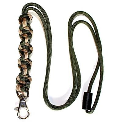 Image of Dog &amp; Field Whistle Lanyard 6 Colour/Design Options (Cream Twisted)