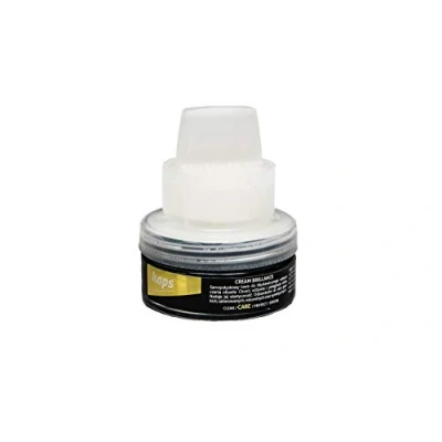 Image of Self Shine Shoe Cream with Sponge Applicator, Kaps Brillance, 10 Colours (118 Black)