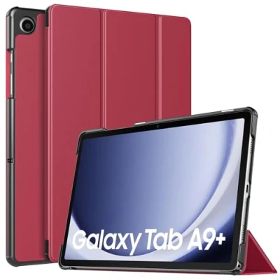 Image of TiMOVO Case for Samsung Galaxy Tab A9+/A9 Plus 11 Inch 2023, Slim Lightweight Stand Hard Back Shell Protective Cover All New A9+ Tablet SM X210/X216/X218, Wine Red