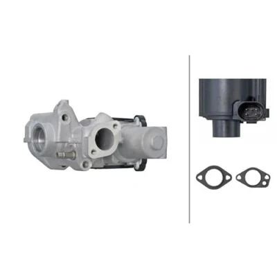 Image of 95511105100, 95511105101 EGR valve HELLA 6NU 014 865 771 Electric with seal AUDI: A4 B8 Saloon, Avant, A6 C6 VOLKSWAGEN: Touareg I