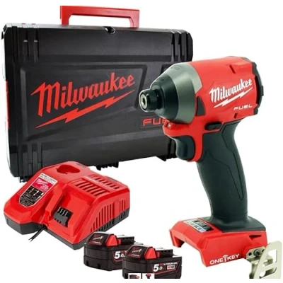 Image of Milwaukee M18 ONEID2 502X Avv. Compact Pulse 18 Volt 1/4 Inch 5.0 Ah Fuel One Key Technology Case HeavyDuty, V