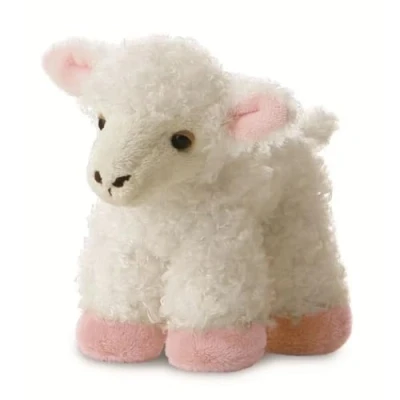 Image of Aurora 8 inchFlopsie Lamb, Pink and White