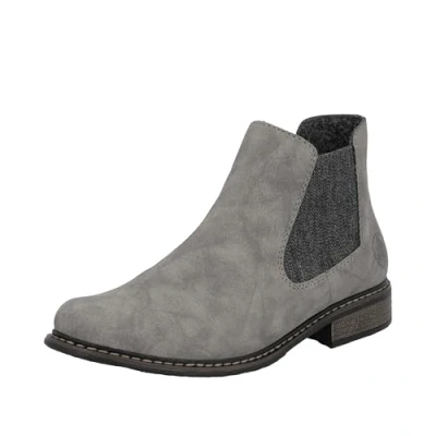 Image of Rieker Women&#039;s Z4994 Chelsea Boot, Gray, 7.5 UK