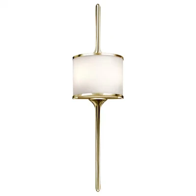 Image of Mona 2 Light Bathroom Wall Polished Brass IP44, G9