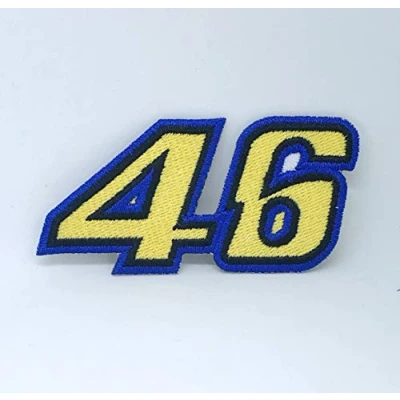 Image of Team 46VR Sky Racing Motorbikes Logo Iron on Sew Embroidered Patch