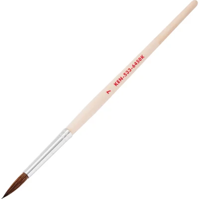 Image of 5x Kennedy Point Artist Brush, Hair Bristle, No.7