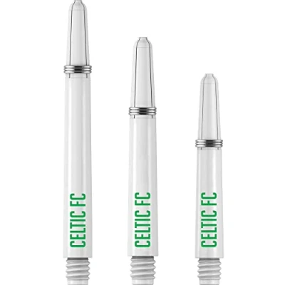 Image of FOCO Offically Licenced Celtic Football Club BHOYS FC Nylon Dart Shafts with Springs White/Green Medium (S1608)