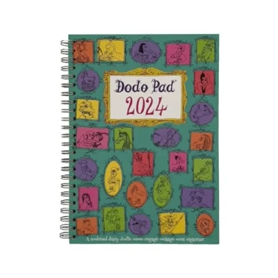 Image of The Dodo Pad A5 Diary 2024 Calendar Year Week to View Diary: A Organiser Planner Book with space for up 5 people/appointments/activities. UK made, sustainable, plastic free