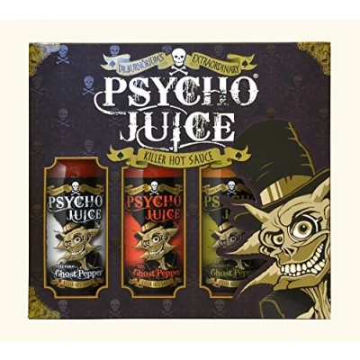 Image of Psycho Juice Gift Box Extreme Ghost Pepper Collection 1