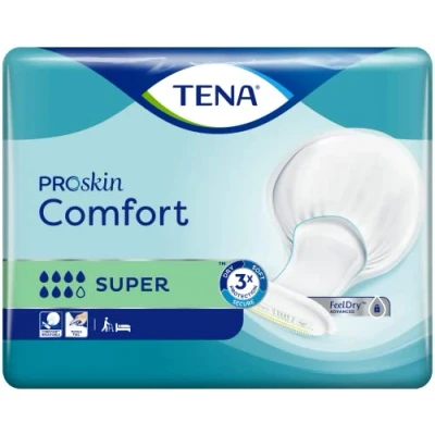 Image of TENA Comfort Super Incontinence Pads 2 Packs of 36