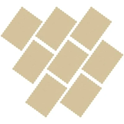 Image of Unique 16078 Scalloped Kraft Paper Placemats 8 Count (Pack of 1)