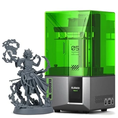 Image of ELEGOO Mars 5 Resin 3D Printer, 6.6 inch 4K Mono LCD, Auto Leveling, Advanced Overheat Protection,70mm/h Printing Speed, Desktop Msla Printer 5.65x3.53x5.91 Size
