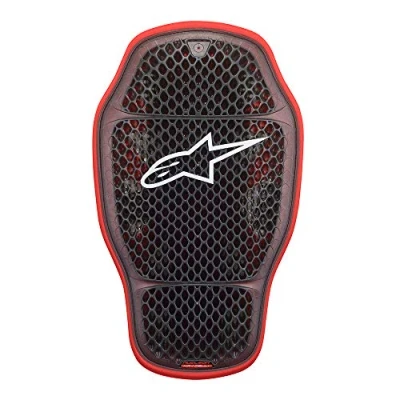 Image of Alpinestars Men&#039;s Nucleon Kr 1 Celli Transparent Smoke Red Protector, Black White, Standard Size