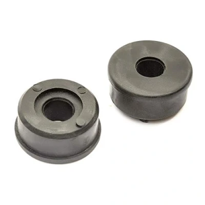Image of 2x Plastic Reducer Bushes 35mm to 12mm / 1/2&quot; Wheel Axle Bore Sack Truck Trolley