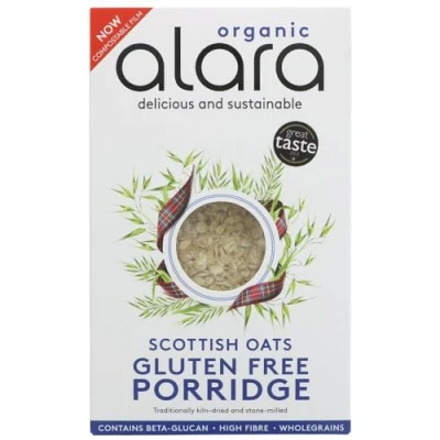 Image of Alara Scottish Oats Porridge Flakes Organic Gluten Free 500 g (Pack of 3)