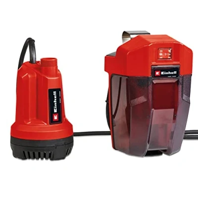 Image of Einhell Power X Change 18V Cordless Clean Water Pump Submersible for Emptying Pools and Hot Tubs, Suction Down to 15mm, 5000 l/h, 0.8 Bar GE SP 18 Li Solo (Battery Not Included)
