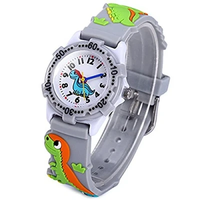 Image of Mixe First Time Teacher Boys Girls Children Kids Analog Wrist Watch Cartoon 3D Band Environment Friendly Silicone ME92 (F)