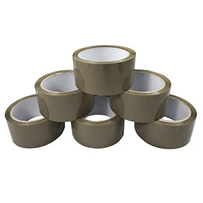 Image of Triplast Brown Packing Tape 6 Rolls Packaging Ideal For Boxes, Bubble Wrap And Moving House