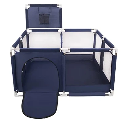 Image of Selonis Square Play Pen Filed No Balls Basketball, Blue