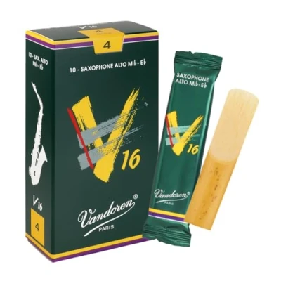 Image of Vandoren V16 Alto saxophone reeds, box of 10 Strength 4