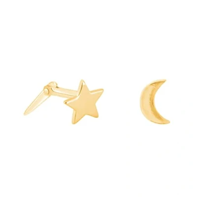 Image of Andralok Mix and Match Star Moon Stud Earrings