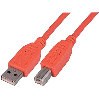 Image of Pro Signal PSG91462 Lead, USB2.0 A Male to B Male, Red, 2 m
