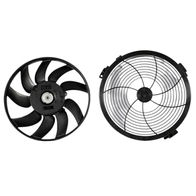 Image of 2E0959455A Cooling Fan VALEO 696083 320mm 12V 350W MERCEDES BENZ: Sprinter 3.5 T Van, 4.6 VOLKSWAGEN: Crafter 30 50 Van