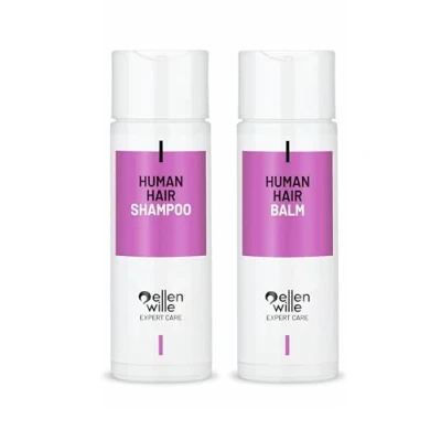 Image of Ellen Wille PurePower Shampoo &amp; Balm Set for Human Hair Wigs, Hairpieces
