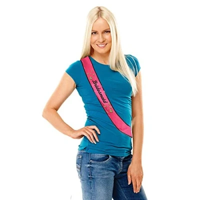 Image of (PKT) Adult Ladies 1 Bridesmaid Hen Party Sequin Sash