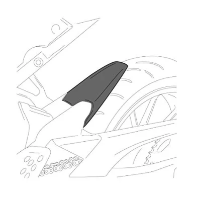 Image of Puig Rear Fender Extension 3677J for Kawasaki Versys 1000 19&#039;
