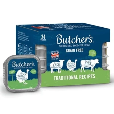 Image of Butcher&#039;s Traditional Recipes Dog Food Trays 24x150g
