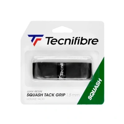 Image of Tecnifibre Squash Tacky Replacement Grip Black 1 Pack