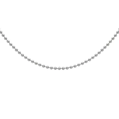 Image of Tuscany Silver Women&#039;s Sterling Ball Chain Necklace of 51cm/20&quot;