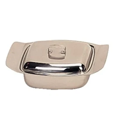 Image of Stalwart P334 Butter Dish and Lid, 0.5 lb. (Pack of 2)